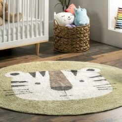 NuLOOM Lumi Tiger Kids Machine Washable Area Rug -Kids Furniture Shop GUEST 080b34e7 a54e 4597 ae9e 64ae5d25d277