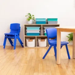 ECR4Kids Plastic School Stack Chair For Indoors And Outdoors, 12in Seat Height, 4-Pack -Kids Furniture Shop GUEST 0a5375b2 7cd5 4636 8096 7a1f63f83850