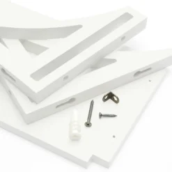 36" Topsy Turvey 2 In 1 Kids' Shelf With Brackets For Underneath Or Facing Upward White - InPlace -Kids Furniture Shop GUEST 0c066f58 ccee 4e93 82b7 5e11fb6a877f