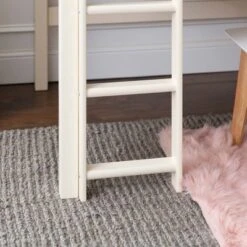 Twin Solid Pine Wood Low Loft Bed White - Saracina Home -Kids Furniture Shop GUEST 0df57d1d 8d66 4c6e a8e0 8d04b85db687