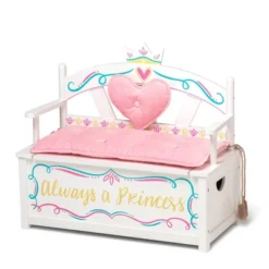 Princess Bench Seat With Storage - WildKin -Kids Furniture Shop GUEST 137f8c04 5fc8 406a 984e 77bb463346cd