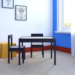 3pc Annya Kiddy Table Set Navy/White - Room & Joy -Kids Furniture Shop GUEST 13aa874b 8656 4de2 ac39 9577cb0aaa88