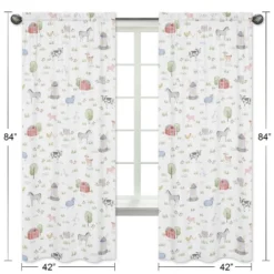 2pc Animal Print Sweet Jojo Designs On The Farm Window Panel - Sweet Jojo Designs -Kids Furniture Shop GUEST 14e7036d 3efa 49ff 8527 07fc09f779d7