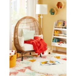 3' Faux Fur Round Kids' Rug White - Pillowfort™ -Kids Furniture Shop GUEST 19a1d8a7 a83f 4a58 a225 4c2aa90c6fc4
