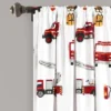 52"x84" Make A Wish Fire Truck Window Curtain Panels Set - Lush Décor