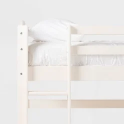 Twin Solid Pine Wood Low Loft Bed White - Saracina Home -Kids Furniture Shop GUEST 1bb06797 88bb 4980 a71c 60a5b94d8af6