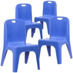 Flash Furniture 4 Pack Plastic Stackable School Chair With Carrying Handle And 11'' Seat Height -Kids Furniture Shop GUEST 1fcc188f 34a6 4d4a a9ce d3cb3924774f