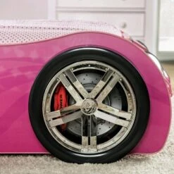 Twin Naglin Racing Car Bed With Led Headlight Pink - HOMES: Inside + Out -Kids Furniture Shop GUEST 20c930d8 24fe 4360 bc40 8e84c2214f43