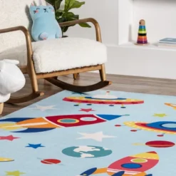 NuLOOM Eddie Outer Space Machine Washable Kids Area Rug -Kids Furniture Shop GUEST 21f424ca f0e1 461c 954a 9f03e38a666a