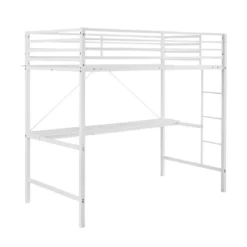 Flash Furniture Jake Metal Loft Bed Frame With Desk, Protective Guard Rails And Ladder For Kids, Teens And Adults -Kids Furniture Shop GUEST 241bf851 1f84 42ed a178 199efccc0a35