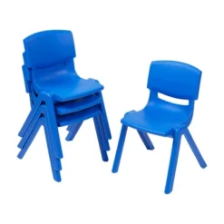 ECR4Kids Plastic School Stack Chair For Indoors And Outdoors, 12in Seat Height, 4-Pack -Kids Furniture Shop GUEST 26e2c50f f0b8 43ab a6f4 3a7a6fc6ef5b