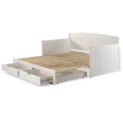 King Harmony Daybed With Conversion White - Alaterre Furniture -Kids Furniture Shop GUEST 2750d32f 3633 4bc5 8b0e 8929c20679ff