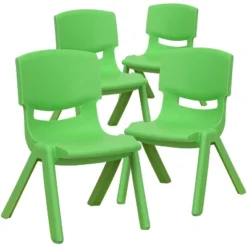Flash Furniture 4 Pack Plastic Stackable School Chairs With 10.5" Seat Height -Kids Furniture Shop GUEST 29a08a31 6e94 4c7a a512 57fd68eebae0 1