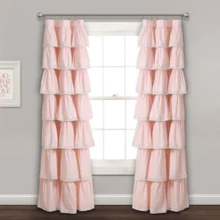 52"x84" Ruffle Window Curtain Panel - Lush Décor -Kids Furniture Shop GUEST 2a077f5c 7bd3 4681 9282 5aa3533f69f1