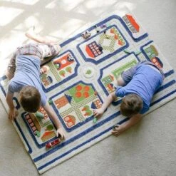 39"x59" Traffic Blue 3D Play Rug - IVI -Kids Furniture Shop GUEST 2b40b469 6b63 4c5b a4a4 67316e7781a2