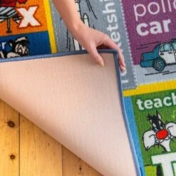 KC CUBS | Looney Tunes Boy & Girl Kids ABC Alphabet, Jobs & Objects Educational Learning & Play Nursery Bedroom Classroom Rug Carpet -Kids Furniture Shop GUEST 3279e49e c06d 443c 9dda d94dfdf1a362