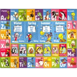 KC CUBS | Looney Tunes Boy & Girl Kids ABC Alphabet, Seasons, Months & Days Educational Learning & Play Nursery Classroom Rug Carpet -Kids Furniture Shop GUEST 32f2dbce a6a6 4882 817c 8acb5eec2e63