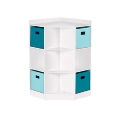 5pc Kids' Corner Cabinet Set With 4 Bins Set - RiverRidge Home -Kids Furniture Shop GUEST 351cada8 5bfd 4050 b46a 47b023440f31