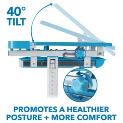 Mount-It! Kids Desk And Chair Set | Height Adjustable Ergonomic Children's School Workstation With Storage Drawer | Blue -Kids Furniture Shop GUEST 392dd2ed 93e7 494b 915b 94eac0d14014