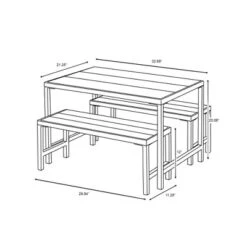 3pc Kids' Metal Outdoor Table Set - Dark Gray - Hearth & Hand™ With Magnolia -Kids Furniture Shop GUEST 3b362172 1f8b 45d0 ad76 10781f31a5d5