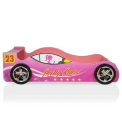 Twin Naglin Racing Car Bed With Led Headlight Pink - HOMES: Inside + Out -Kids Furniture Shop GUEST 3cf10e4f b355 43f0 87c1 cad38928bbb4