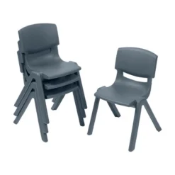 ECR4Kids Plastic School Stack Chair For Indoors And Outdoors, 12in Seat Height, 4-Pack -Kids Furniture Shop GUEST 3d070fbb 970f 44a0 8a8e 9507c3b096cb