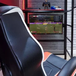 Twin Battle Den Gaming Bunk Bed With TV Mount Black - X Rocker -Kids Furniture Shop GUEST 3e373df0 c493 4c48 b1eb b2caae699b3f