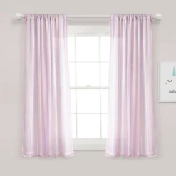 Kids' Rainbow Sheer Rod Pocket With Lining Single Window Curtain Panel Rainbow/White - Lush Décor -Kids Furniture Shop GUEST 4068f937 8c3e 4d80 b16e 0717ab4086a8