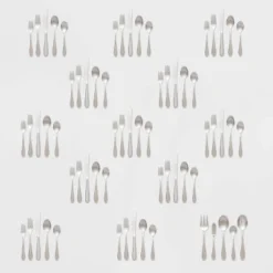 65pc Luxor 18/10 Stainless Steel Flatware Set - Threshold Signature™ -Kids Furniture Shop GUEST 41d60587 a808 4e95 9574 f4d6fbdbb38c