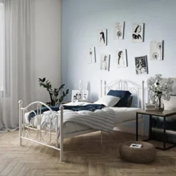 Twin Kids' Bombay Metal Bed White - Room & Joy -Kids Furniture Shop GUEST 41e19b4b eb83 4160 b3ac 6ba03b645cf2