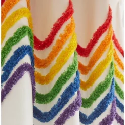 2pk Rainbow Tufted Striped Poletop Curtains - Dream Factory -Kids Furniture Shop GUEST 41fc4b08 0893 462c 8f9a 928d29b87fd7