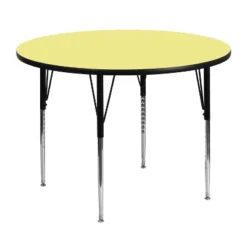 Flash Furniture 48'' Round Thermal Laminate Activity Table - Standard Height Adjustable Legs -Kids Furniture Shop GUEST 42a5c86f 9e17 4468 940d 07a851df89f9 1