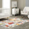 NuLOOM Carmina City Streets Machine Washable Kids Area Rug 7' X 9' In White Multi