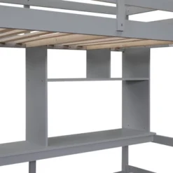 Twin Over Full Bunk Bed With Storage Stairs, Desk, Shelves And Hanger - ModernLuxe -Kids Furniture Shop GUEST 47e04210 6905 4736 940d 959f4d419361