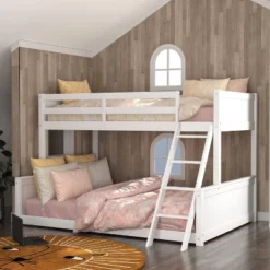 Twin Over Full Capri Wood Bunk Bed White - Hillsdale Furniture -Kids Furniture Shop GUEST 4c667a22 56b2 40ed 806c 7bb294f9f36a