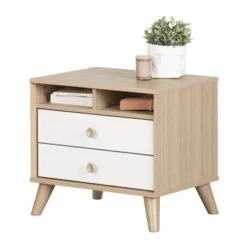 Yodi 2 Drawer Nightstand Soft Elm/White - South Shore -Kids Furniture Shop GUEST 4ed141dc b5af 4afa b2eb c1819d50f505