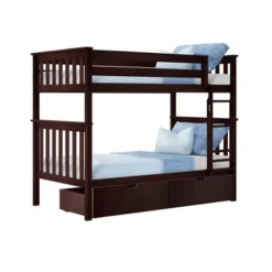 Max & Lily Twin Over Twin Bunk Bed With Under Bed Storage Drawers -Kids Furniture Shop GUEST 5152fed4 aa93 406e 81a0 c626a9a7a35e