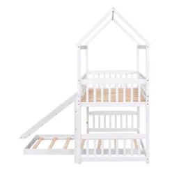 Twin Over Twin Bunk Bed, House Bed With Slide And Ladder-ModernLuxe -Kids Furniture Shop GUEST 53621388 ac3f 4a16 8989 36282f6467ea