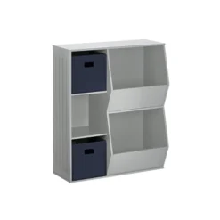 3pc Kids' Floor Cabinet With 2 Bins Set - RiverRidge Home -Kids Furniture Shop GUEST 56355db0 e9aa 4bfc 8488 62359981926f