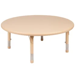 Flash Furniture 45" Round Plastic Height Adjustable Activity Table -Kids Furniture Shop GUEST 584efb00 7e3a 4cc2 bf10 fc441b62321e