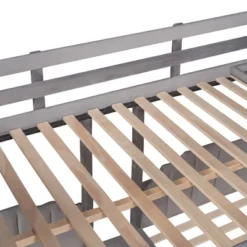 Full Over Twin & Twin Bunk Bed, Velvet Triple Bunk Bed With Drawers And Guardrails-ModernLuxe -Kids Furniture Shop GUEST 59f1aac0 b75b 4748 8ddd f4951e57ddac