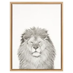 24" X 18" Lion Framed Canvas Art - Uniek -Kids Furniture Shop GUEST 5ac8cb59 2b1a 4393 bbc3 288de7b6aa05