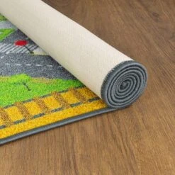 KC CUBS Boy & Girl Kids Country Farm Road W/ Construction Vehicle Car Traffic Educational Learning & Game Nursery Classroom Rug Carpet -Kids Furniture Shop GUEST 5e495f96 6ed2 42d9 9a93 fba86896efb0