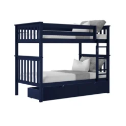Max & Lily Twin Over Twin Bunk Bed With Under Bed Storage Drawers -Kids Furniture Shop GUEST 5fe262a6 3ee3 44a7 9af7 ba65825afb21