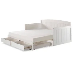 King Harmony Daybed With Conversion White - Alaterre Furniture -Kids Furniture Shop GUEST 607bf77c a53d 409a 8b61 a1686f211b67