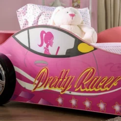 Twin Naglin Racing Car Bed With Led Headlight Pink - HOMES: Inside + Out -Kids Furniture Shop GUEST 60eb3dff 373d 4489 9cb5 9b0d39d5d596