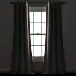 40"x84" Kids' Block Border 100% Lined Grommet Blackout Single Window Curtain Panel - Lush Décor -Kids Furniture Shop GUEST 6145a9a9 8a98 49d4 a03f ff6f683cfdc9