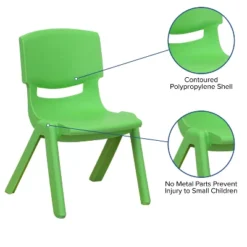 Flash Furniture 4 Pack Plastic Stackable School Chairs With 10.5" Seat Height -Kids Furniture Shop GUEST 62baf443 89d9 418f 82c6 879132cd821f