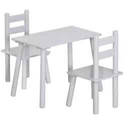 Qaba Kids Wooden Table And Chair Activity Set For Arts, Crafts, Dinning, And Reading For Toddlers Age 2 To 5 -Kids Furniture Shop GUEST 6300c25a 0614 463e 9270 ea15f6aa3110