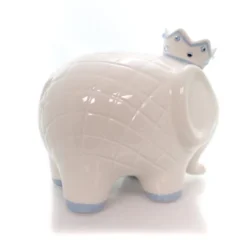 Bank White/Blue Coco Elephant Bank - One Bank 7.75 Inches - Baby Hand Painted - 3781Bl - Ceramic - Off-White -Kids Furniture Shop GUEST 64c7fb2b f42e 464c 9ef1 cfa28e79c297